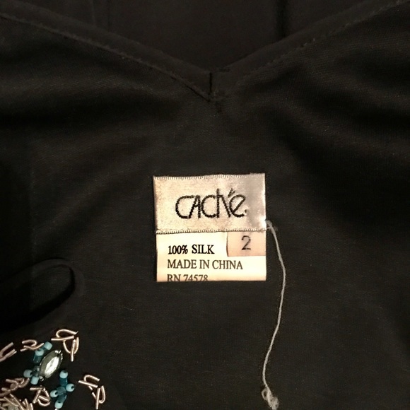 Cache Beaded Cocktail Dress - Picture 5 of 6